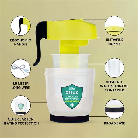 Buy CRESCENT DELUX VAPORIZER STEAMER FOR COLD AND COUGH, YELLOW Online ...