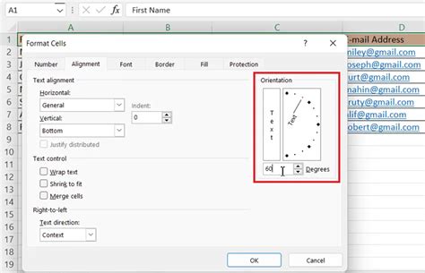 Image result for Rotating Text in Excel