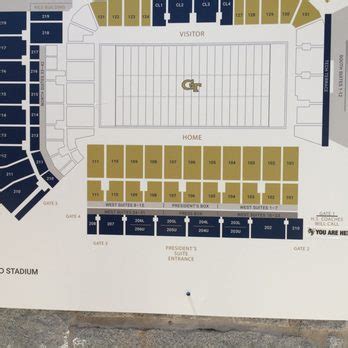 GA Tech Football Seating Chart 的图像结果
