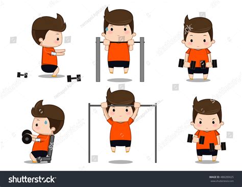 Different Types of Exercise Cartoon 的图像结果