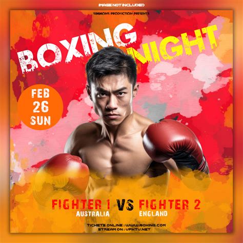 Boxing Promo Poster 的图像结果