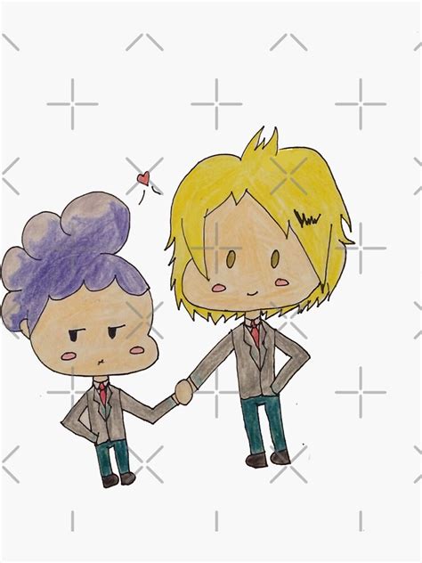 "Lucky Think Fast In Every Position Kamine Chibis rap" Sticker for Sale ...