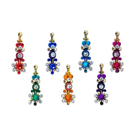 Comet Busters Multicolor Diamond Studded Bindi (20mm)(BIN118)