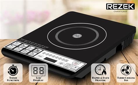 Buy REZEK Radiant Induction Cooktop Electric Gas Chulha 2000 Watt Bis ...