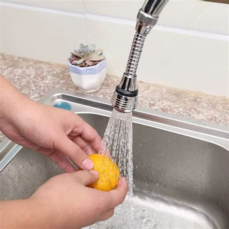 Turbo Flex 360 Degree Rotatory Flexible Sink Water Saving Faucet Nozzl ...