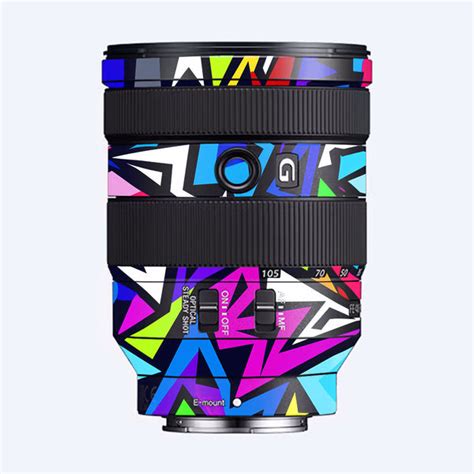 Bold Geometric Pop Sony FE 24–105mm f4 G OSS Camera Lens Skin