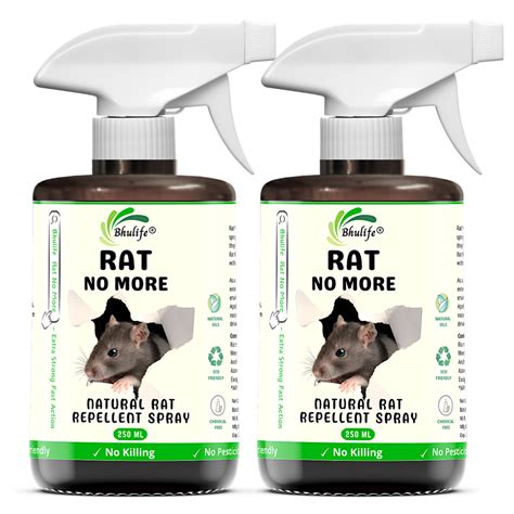 Bhulife Rat No More 250 ML | Natural Oil Rat Repellent Spray (Pack Of 2 ...