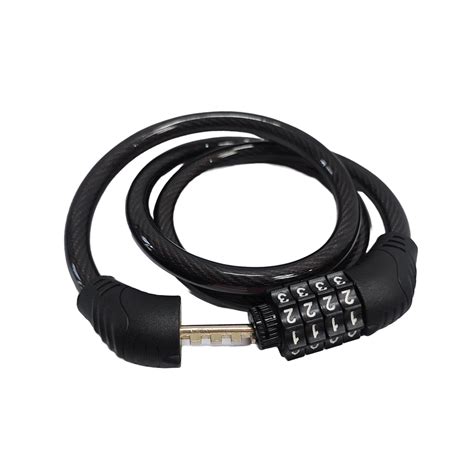 Cycle Number Lock with 4 digit number password and long cable ...