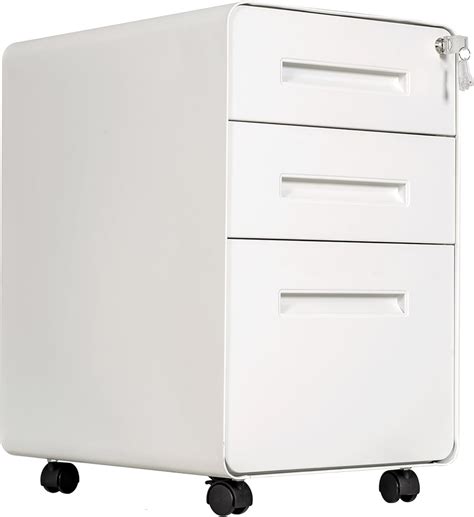Panana 3 Drawer Mobile File Cabinet with Lock, Under India | Ubuy