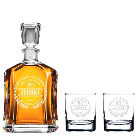 Personalized Whiskey Decanter – Fathers Day Gifts for Dad, Husband, Him ...