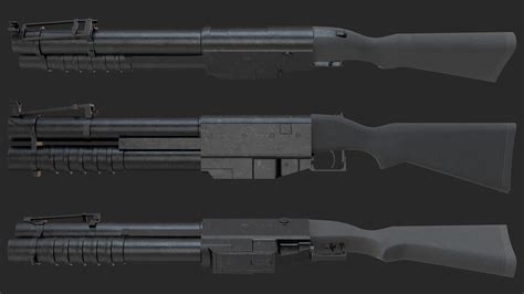 Tactical Grenade Launcher Game Weapon 3D | 3D Molier International