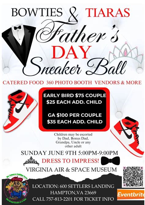 Fathers Day Sneaker Ball, Va Air and Space Museum IMax, Hampton, 9 June ...