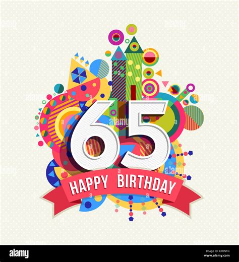 Happy birthday 65th birthday hi-res stock photography and images - Alamy