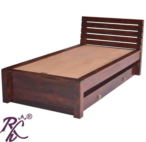 Solid Wood Stripe Diwan Bed - RAJ HANDICRAFT