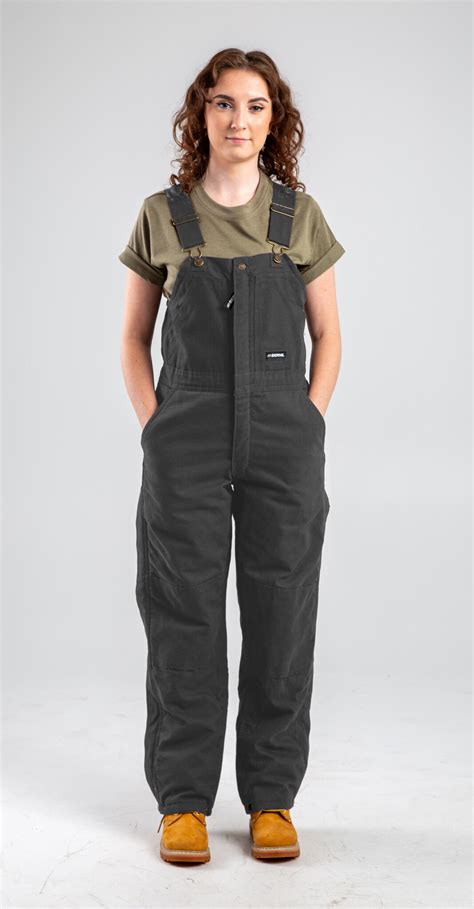 WB515TNM Women's Softstone Duck Insulated Bib Overall - Titanium ...