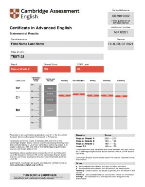 UK Cambridge Assessment Certificate In Advanced English 2021-2026 ...