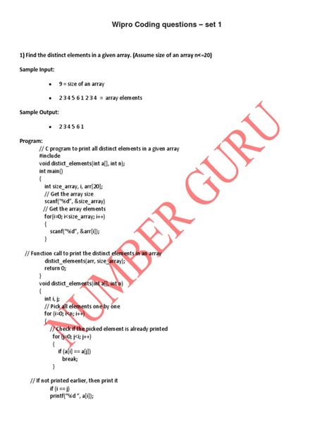 Image result for Wipro Coding Questions