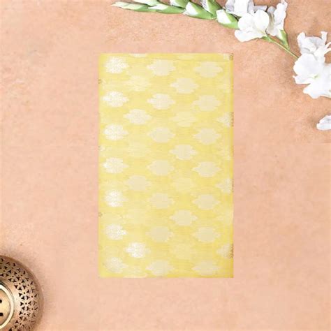 Yellow Colour Fancy Weaving Saree – Thenianantham