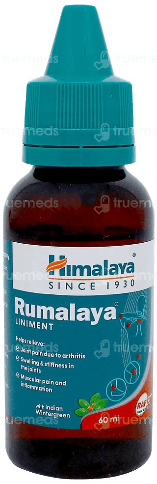 Himalaya Rumalaya Liniment 60 Ml - Uses, Side Effects, Dosage, Price ...