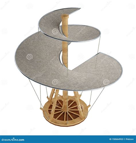 Medieval Helicopter Model Sketch Engraving Vector | CartoonDealer.com #150739545