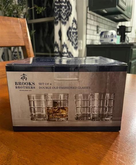 Brooks Brothers Glass Old-Fashioned Glasses | Mercari
