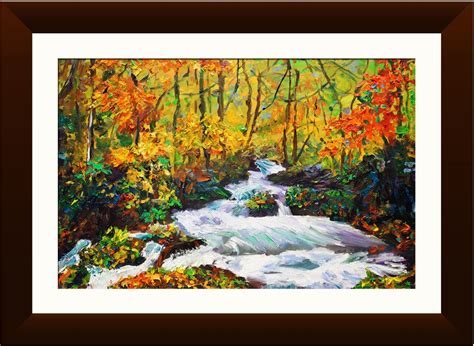 WALLMANTRA Trees Forest Scenary Framed Wall Painting/Synthetic Wood ...