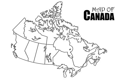 Printable Blank Map Of Canada