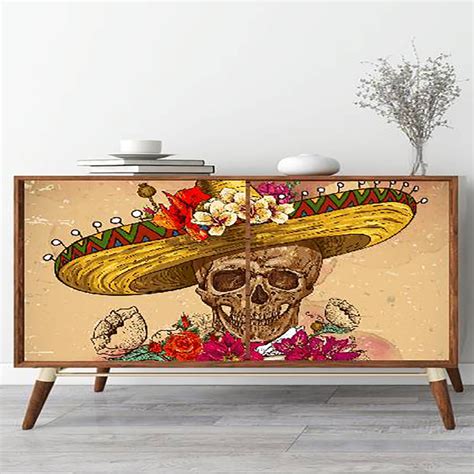Floral Skull Sticker – Myindianthings