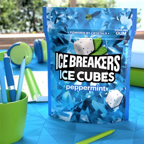 Ice Breakers Ice Cubes Peppermint Sugar Free Chewing Gum - Shop Gum ...