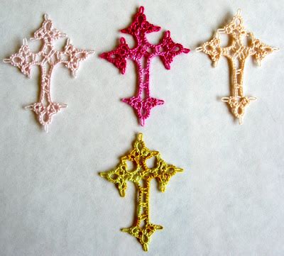 Tatted Cross Tutorial 的图像结果