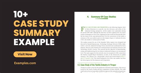 Image result for Case Study Summary