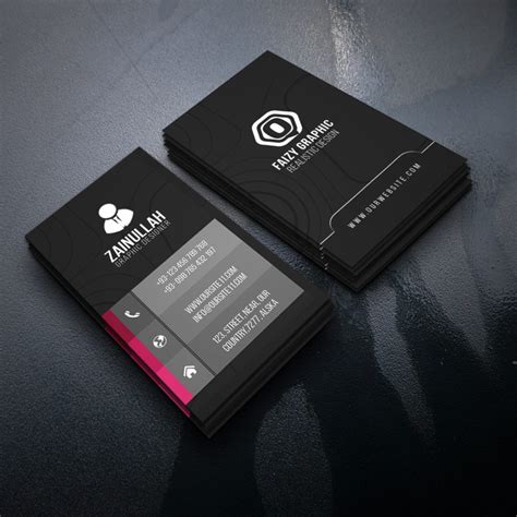 Vertical Business Card Template 的图像结果