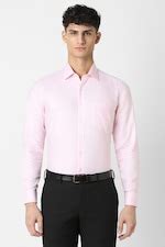 Buy Men Pink Slim Fit Solid Full Sleeves Formal Shirt Online - 39679989 ...