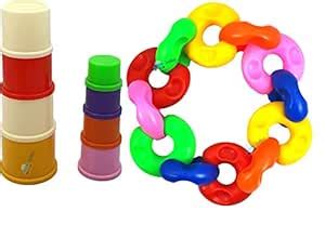 FunBlast Stacking Drum Toy With Diy Chain Link Block Games For Kids ...