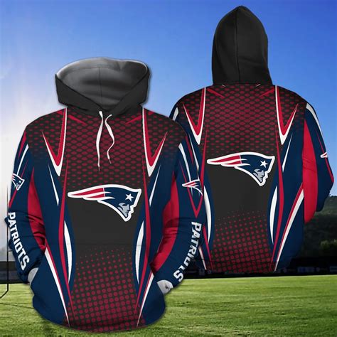 New England Patriots 3D Hoodie Zip Hoodie, Nfl 3D All Over Print Hoodie ...