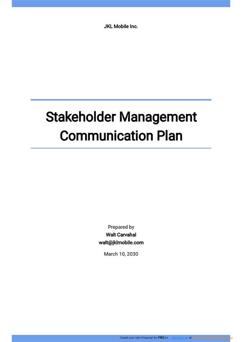 Communication Plan Template Example 的图像结果