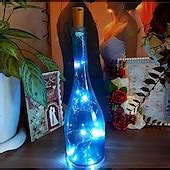 LED Bottle String Lights Cork Shaped Outdoor Wedding Decoration 2M LED ...