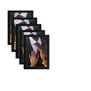 VUF A4 Size Photo Frame For Wall Set of 05 Black Acrylic frames ...