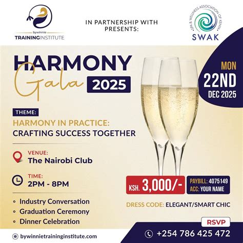 Harmony Gala 2025 - By Winnie training institute, Nairobi Club, 22 ...