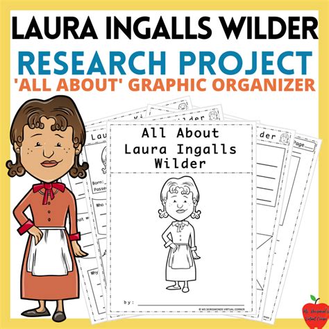 Laura Ingalls Wilder All-About Research Project Graphic Organizer ...