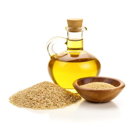 Premium Photo | Marvelous Sesame Seed Oil isolated on white background