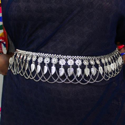 Oxidised Silver Chains Work Traditional Waist Belt – GO ESTHETE