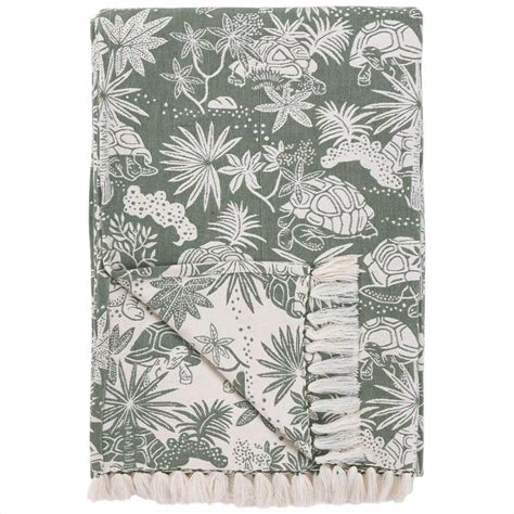 Green Tortoise Woven Throw – Safomasi