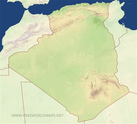 Physical Maps Of Algeria at viinellieblog Blog