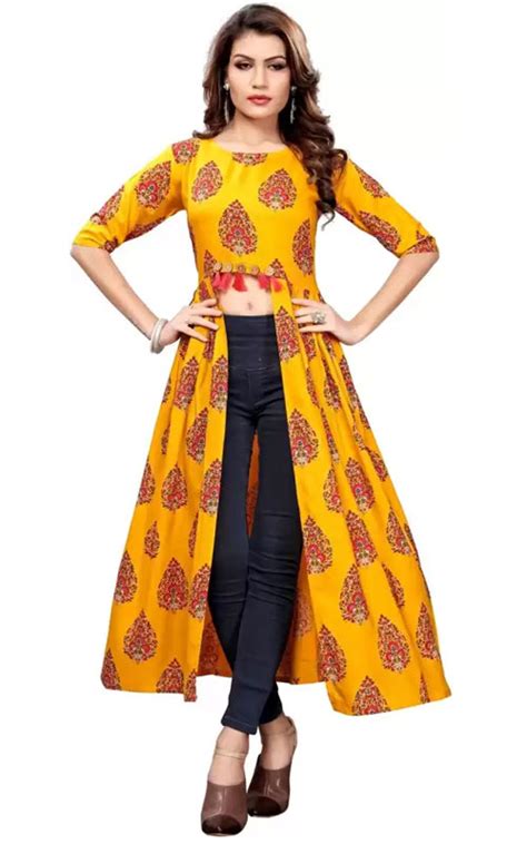 Front Open Kurtis: सामने की तरफ स्लिट वाली स्मार्ट लूकिंग कुर्तियाँ ...