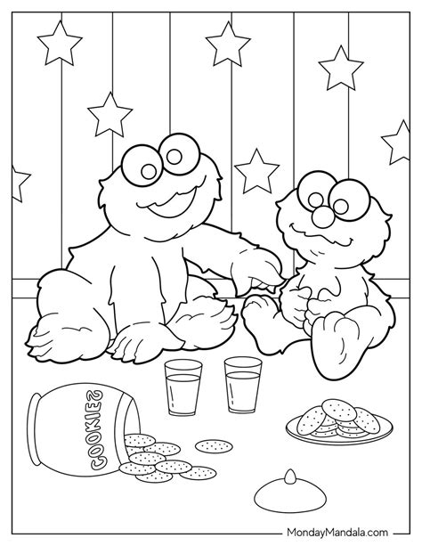 20 Cookie Monster Coloring Pages (Free PDF Printables)