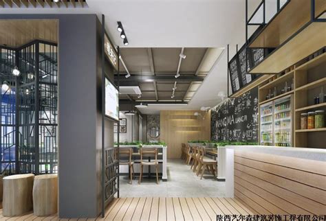 440方新中式茶餐厅造价39万-公装效果图_装一网装修效果图