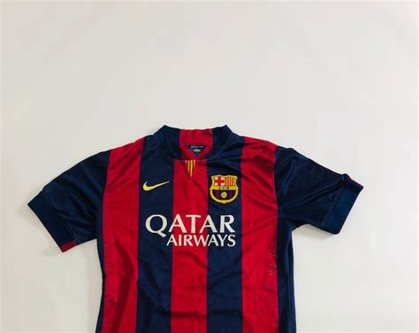 Vintage Nike Qatar Airways Neymar Jr 11 T-shirt Soccer Football Sports ...