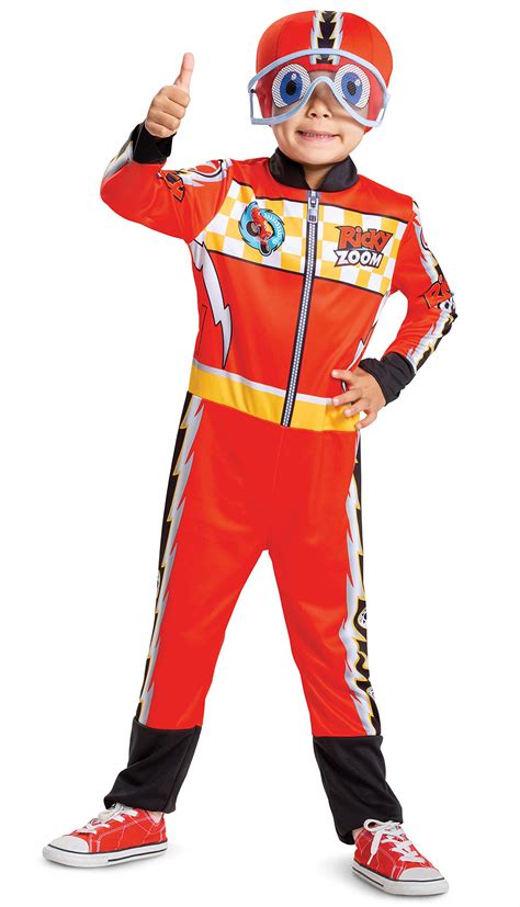 Buy Ricky Zoom Costume for Kids, Official Ricky Zoom Jumpsuit with Soft ...