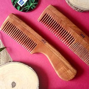 Buy Uncommon Stuffs Neem Wood Comb - Set of 2 Neem Hair Combs Online at ...